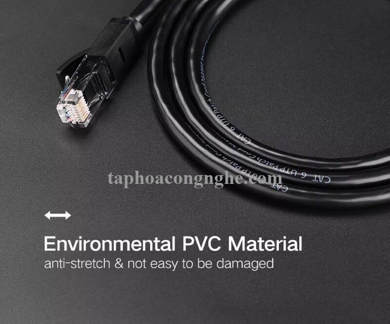 Ugreen 20165 15M màu Đen Cáp mạng LAN CAT6 UTP NW102 30020165